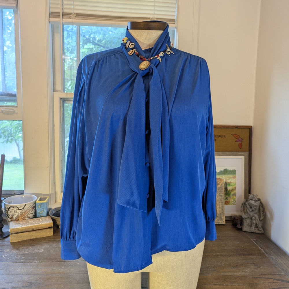 Elegant Blue Women's Top
